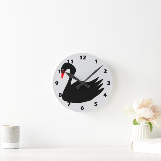 Black Swan Design Ronde Klok (Huis)