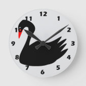 Black Swan Design Ronde Klok (Voorkant)