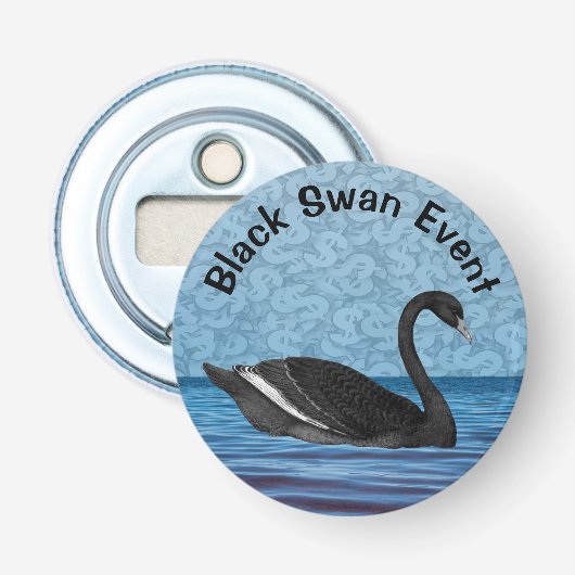 Black Swan Event Button Flesopener (Voorkant)