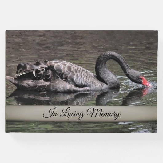 Black Swan Herdenking Guest Book Gastenboek (Voorkant)