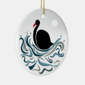 Black Swan Keramisch Ornament (Rechts)