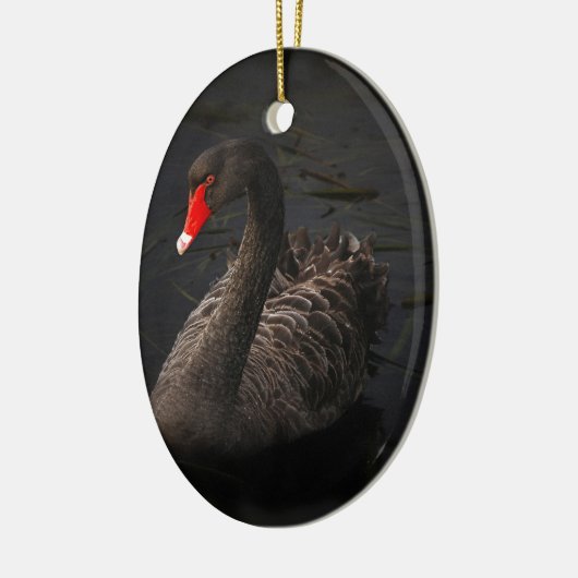 Black Swan Keramisch Ornament (Links)