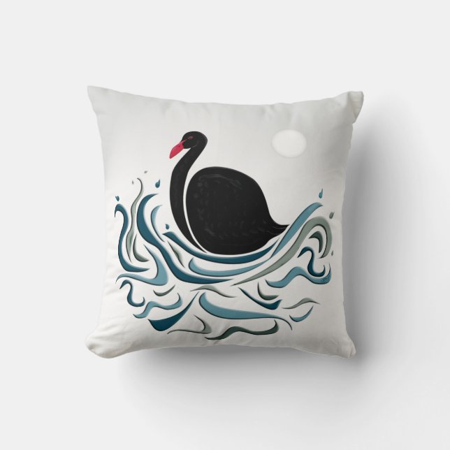 Black Swan Kussen (Voorkant)