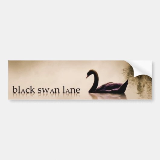 Black Swan Lane Bumpersticker (Voorkant)