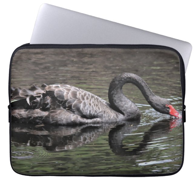 Black Swan Laptop Sleeve (Voorkant)