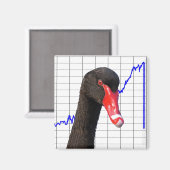 Black Swan Market Crash Magneet (Voorkant / Achterkant)