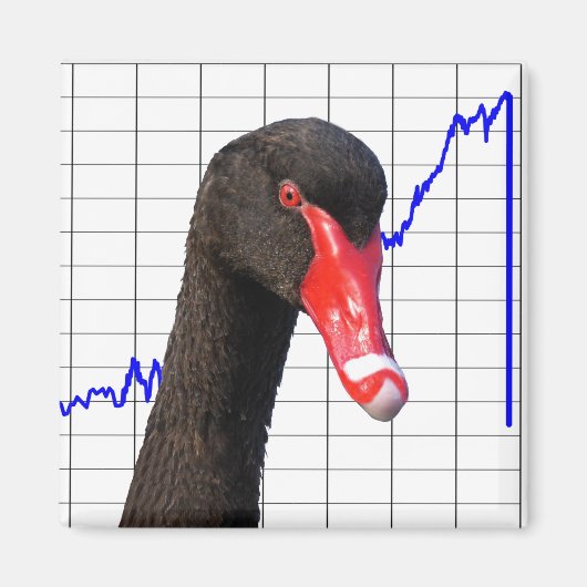 Black Swan Market Crash Magneet (Voorkant)