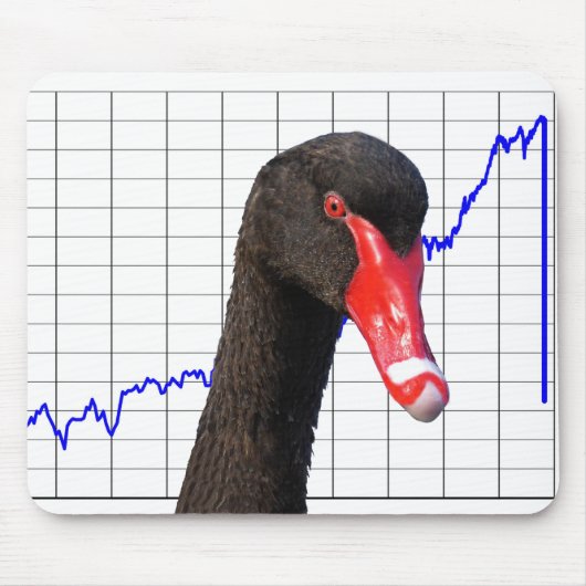 Black Swan Market Crash Muismat (Voorkant)