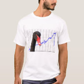 Black Swan Market Crash T-shirt (Voorkant)