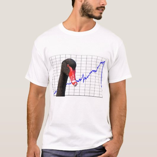 Black Swan Market Crash T-shirt (Voorkant)