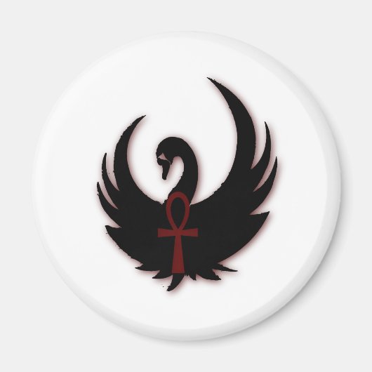 Black Swan met Ankh Magneet (Voorkant)