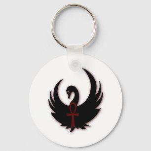 Black Swan met Ankh Sleutelhanger