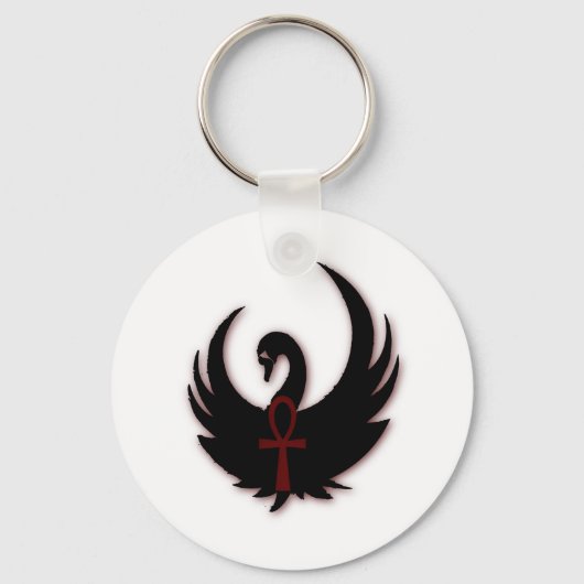 Black Swan met Ankh Sleutelhanger (Voorkant)