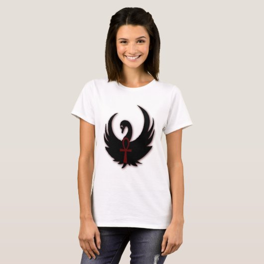 Black Swan met Ankh T-shirt (Voorkant volledig)