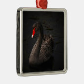 Black Swan Metalen Ornament (Rechts)