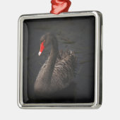 Black Swan Metalen Ornament (Links)