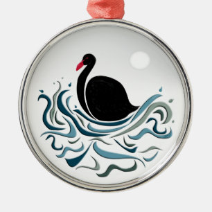 Black Swan Metalen Ornament