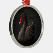 Black Swan Metalen Ornament (Rechts)