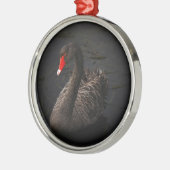 Black Swan Metalen Ornament (Links)