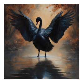 Black Swan no 6 Glanzend Poster
