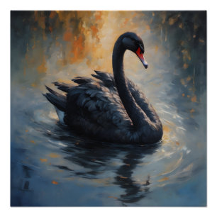 Black Swan no 7 Glanzend Poster
