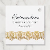 Black Swan Quinceañera Bedankjes Labels (Achterkant)