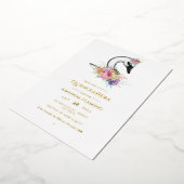 Black Swan Quinceañera Folie Uitnodiging (Gedraaid)