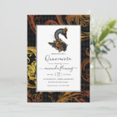 Black Swan Quinceañera Kaart (Staand voorkant)