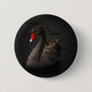 Black Swan Ronde Button 5,7 Cm