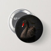 Black Swan Ronde Button 5,7 Cm (Voorkant /achterkant)