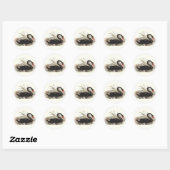 Black Swan  Ronde Sticker (Vel)