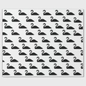 Black Swan Silhouette | Cadeaupapier (Vlak)