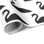 Black Swan Silhouette | Cadeaupapier (Rol Hoek)