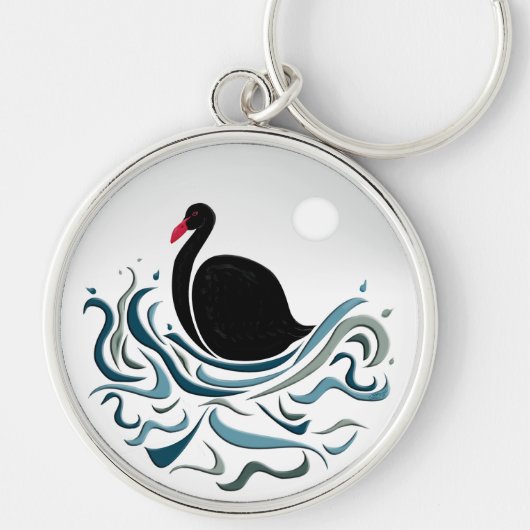 Black Swan Sleutelhanger (Voorkant)