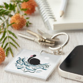 Black Swan Sleutelhanger (Voorkant Rechts)
