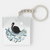 Black Swan Sleutelhanger (Achterkant)