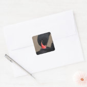 Black Swan Vierkante Sticker (Envelop)