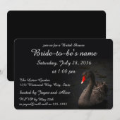 Black Swan Vrijgezellenfeest Kaart (Voorkant / Achterkant)