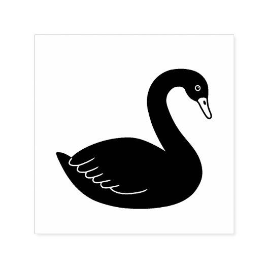 Black Swan Zelfinktende Stempel (Design)