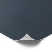 Black Swan zwemt in Dimensional Pond, Poster (Hoek)