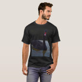 Black Swan zwemt in Dimensional Pond, T-shirt (Voorkant volledig)