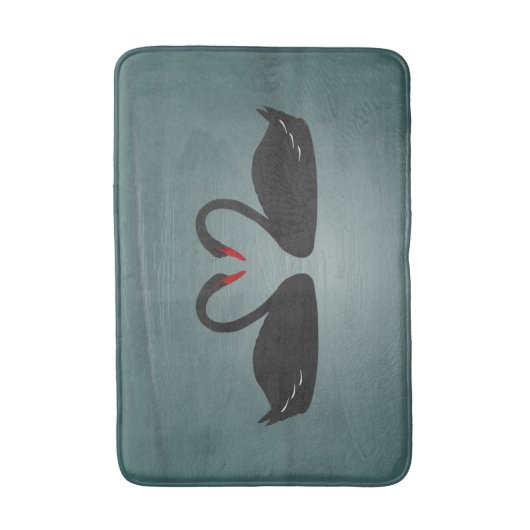 Black Swans Bath Mat (Voorkant Verticaal)