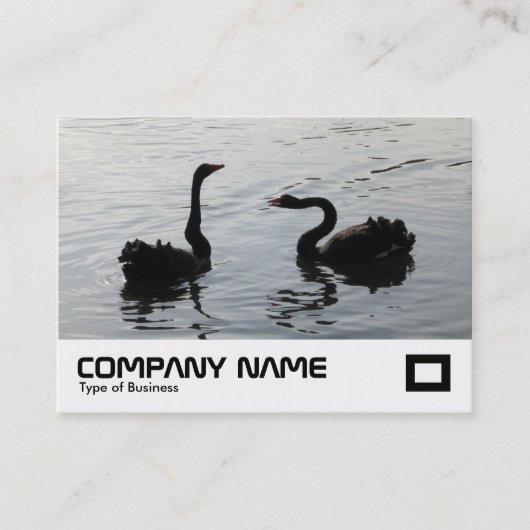 Black Swans Greeting Visitekaartje (Voorkant)