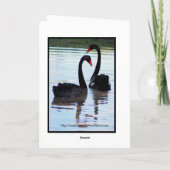 Black Swans Happy Jubileum Kaart (Achterkant)
