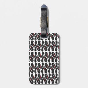BLACK SWANS HEART PATTERN BAGAGELABEL
