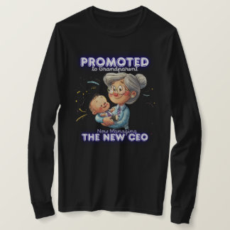 Black Sweatshirt | Promoted to Grandparent | Funny