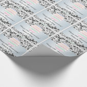 Black Swirl 60th Wedding Jubileum Foto Cadeaupapier (Hoek)