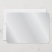 Black Swirl en Silver 25th Wedding Jubileum Kaart (Achterkant)