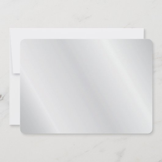 Black Swirl en Silver 25th Wedding Jubileum Kaart (Achterkant)