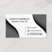 Black Swirl Professional Multiple Appointment Card Afsprakenkaartje (Voorkant)
